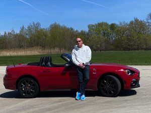 Me with my 2020 Abarth 124 Spider - April 2021